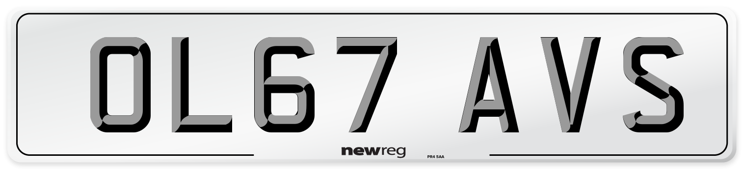 OL67 AVS Number Plate from New Reg